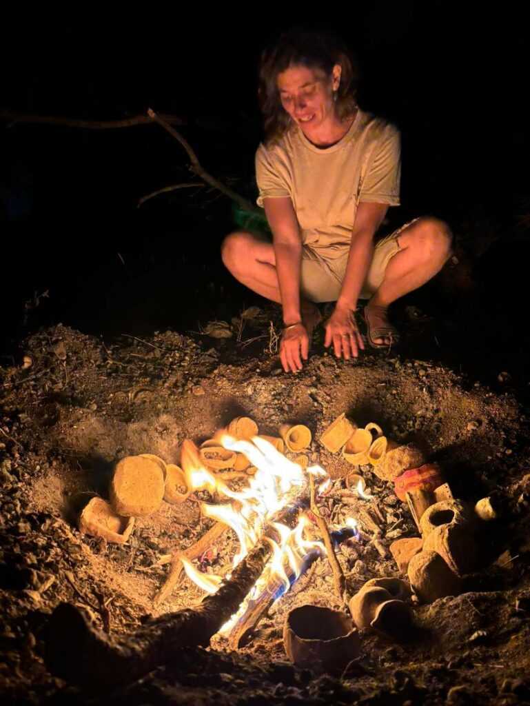 מדורה בלילה